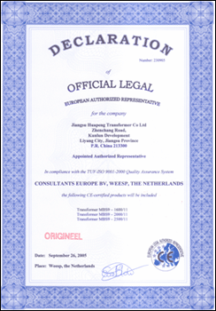 CE Certificate