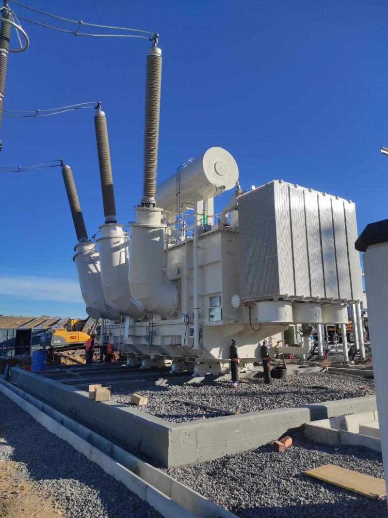 JSHP high-voltage power transformer on international project site